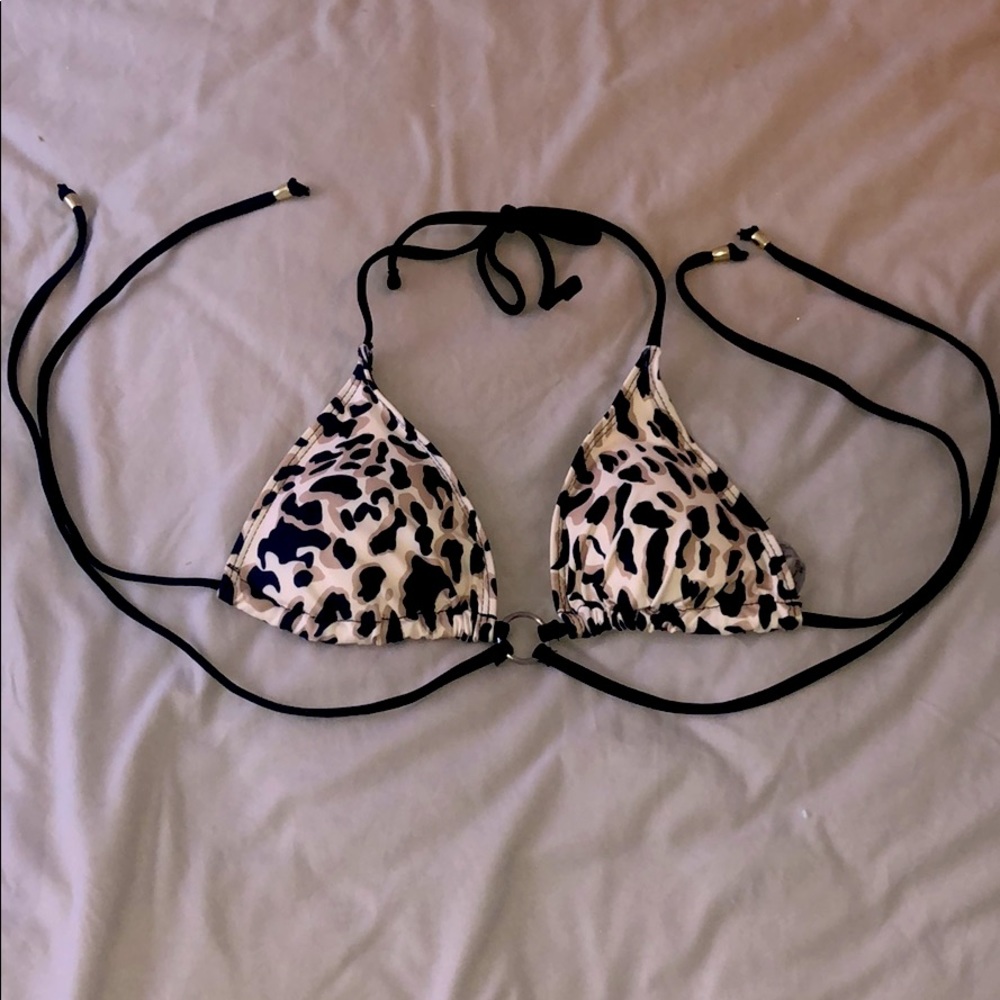 SHEIN cheetah bikini top